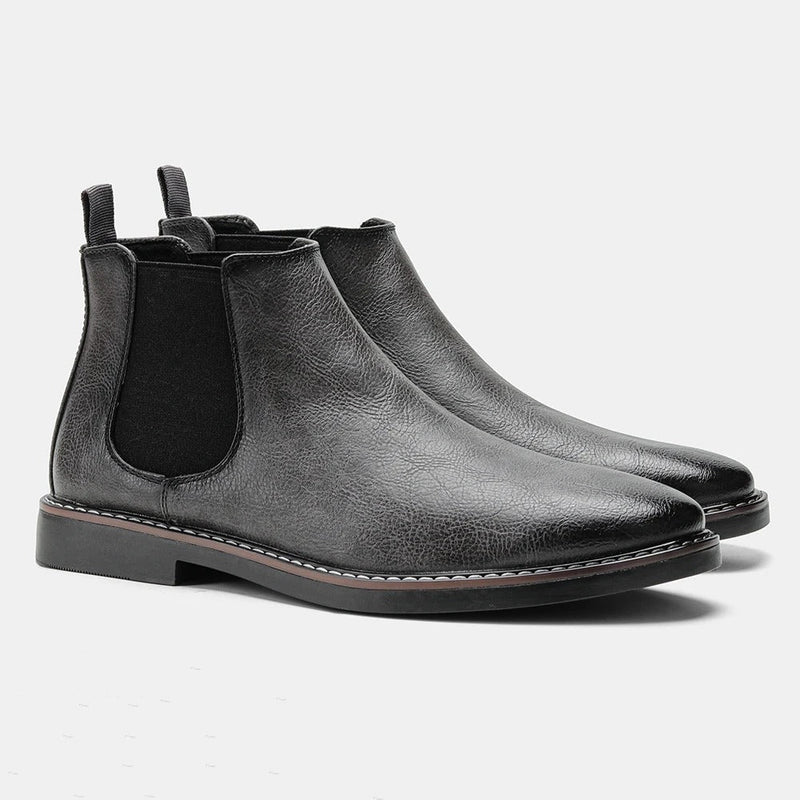 Men’s Waterproof Chelsea Boots with Elastic Side Panels