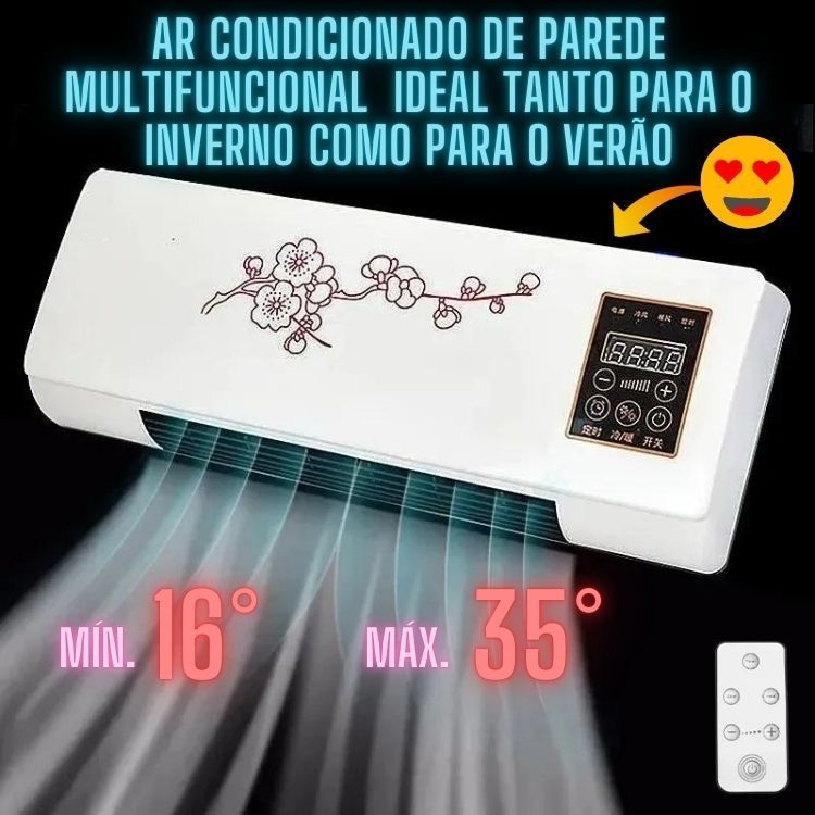 Airmax™ - Mini Ar Condicionado 2 em 1: Frio no Verão, Calor no Inverno