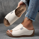 Women's Slip-On Wedge Sandals with Open Toe