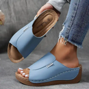 Women's Slip-On Wedge Sandals with Open Toe