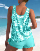 Women's Stylish Two-Piece Tankini Swimsuit Set