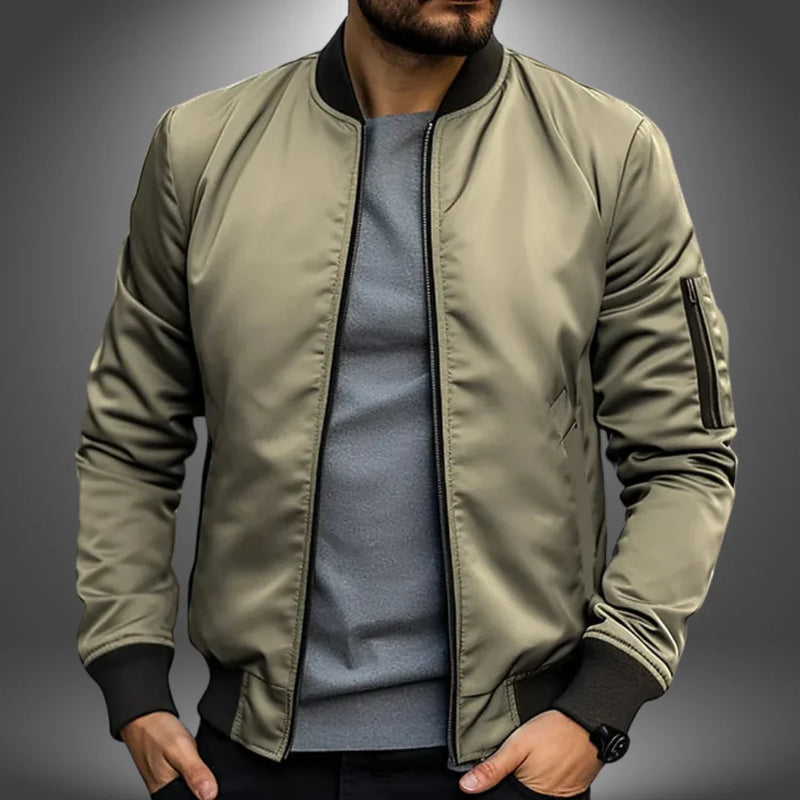 Men’s Lightweight Bomber Jacket – Casual Windbreaker Style