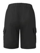 Men's Slim Cargo Shorts with Drawstring Waist and Utility Pockets
