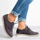 Women's Lace-Up Flat Brogue Trainers