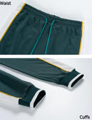 Men's Colorblock Tracksuit 2-Piece Set with Athletic Stripe