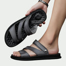Men's Comfortable Open-Toe Slip-On Sandals with Strappy Design