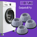 Almofadas de Borracha para Máquinas de Lavar Conj-8Pçs