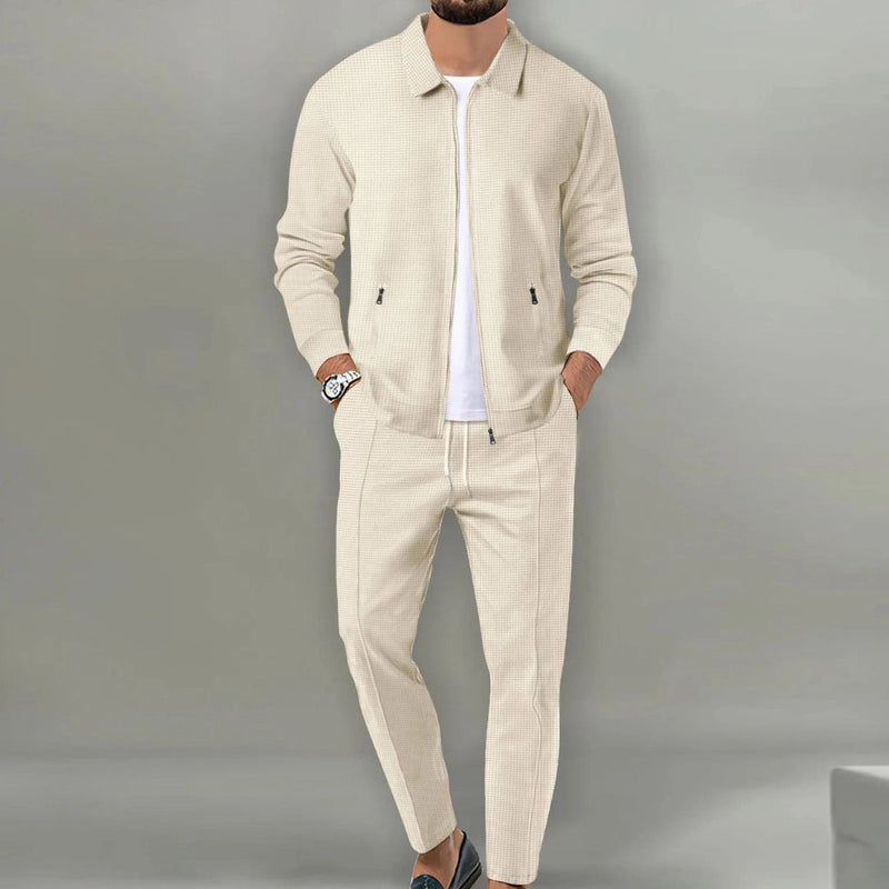 Men's 2-Piece Tracksuit Co-ord with Lightweight Zip Jacket and Joggers