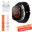 Relógio Inteligente + Auriculares Pro + 2 Pulseiras - WatchUltra™