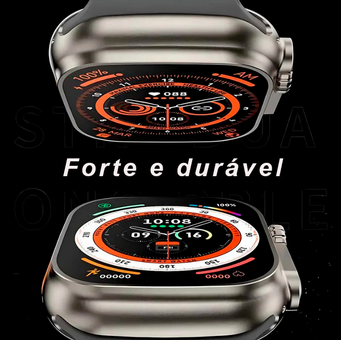 Relógio Inteligente + Auriculares Pro + 2 Pulseiras - WatchUltra™