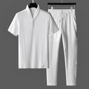 Men's Lightweight Polo Shirt and Pants Set