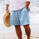 Men's Relaxed Fit Drawstring Casual Shorts with Pockets and Adjustable Waist