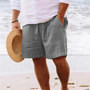 Men's Relaxed Fit Drawstring Casual Shorts with Pockets and Adjustable Waist