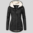 Women's Waterproof Rain Jacket with Hood and Extended Back Hem