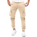 Men's Cargo Trousers Slim Fit Multi-Pocket Casual Jogger Style