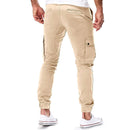 Men's Cargo Trousers Slim Fit Multi-Pocket Casual Jogger Style