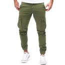 Men's Cargo Trousers Slim Fit Multi-Pocket Casual Jogger Style