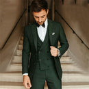 Men's 3-Piece Slim Fit Suit with Blazer Vest and Trousers