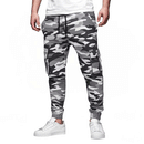 Men's Slim Fit Cargo Jogger Pants with Elastic Waist and Cuffs