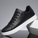 Men’s Low-Top Casual Sneakers with Lace-Up Front and White Sole