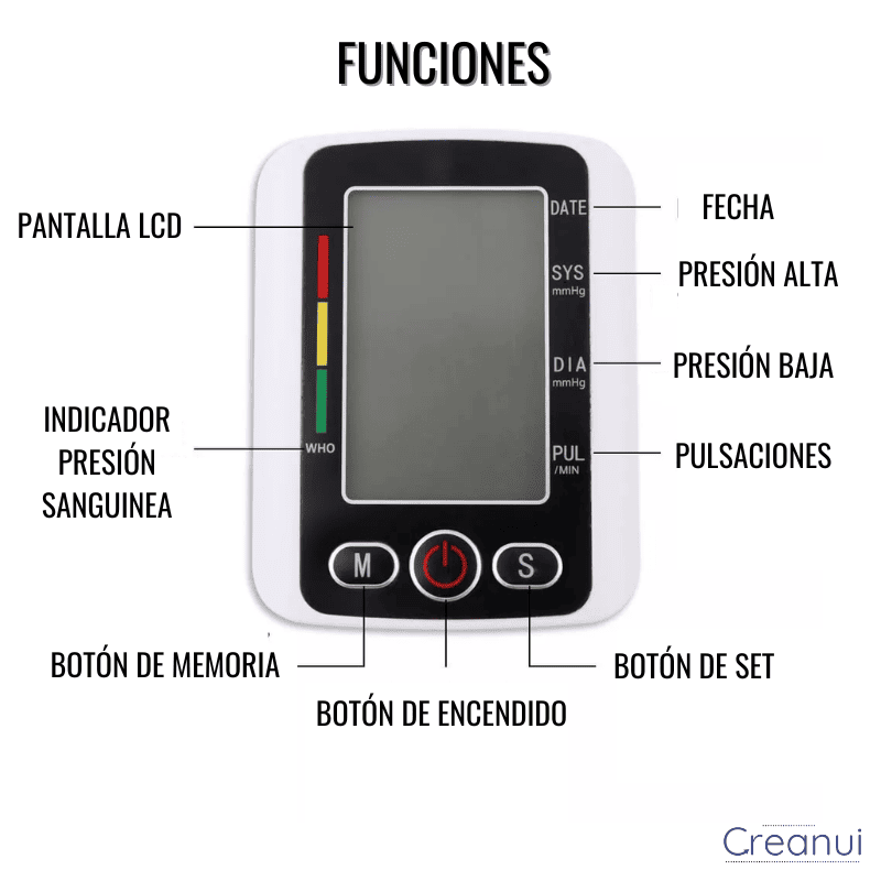 Monitor digital de pressão arterial de braço VitaPulse ♥️