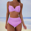 Women's High Waist Bikini Set with Tummy Control