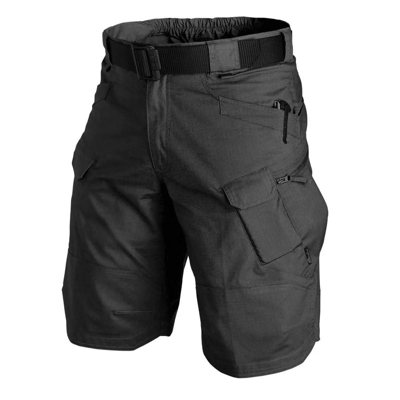 Men's Tactical Cargo Shorts with Multiple Pockets and Belt