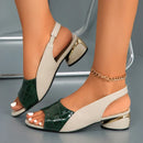 Women's Stylish Slingback Sandals with Elegant Heel