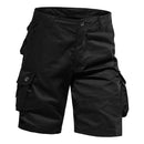 Men's Loose Fit Cargo Shorts with Multi Pockets and Button Closure