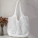 Women's Crochet Tote Bag with Hollow Knit and Large Capacity