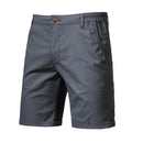 Men's Casual Elastic Waist Chino Shorts with Tailored Hem