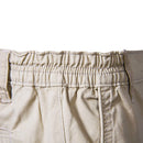 Men's Casual Elastic Waist Chino Shorts with Tailored Hem