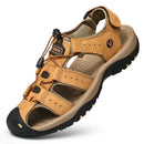 Men's Closed-Toe Outdoor Hiking Sandals with Adjustable Strap