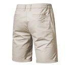 Men's Casual Elastic Waist Chino Shorts with Tailored Hem