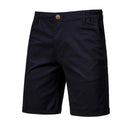 Men's Casual Elastic Waist Chino Shorts with Tailored Hem