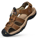 Men's Closed-Toe Outdoor Hiking Sandals with Adjustable Strap