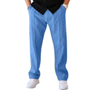 Men's Loose Fit Straight Trousers with Adjustable Drawstring Waist