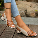 Women's Stylish Slingback Sandals with Elegant Heel