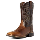 Men’s Western Cowboy Boots Embroidered Mid-Calf Classic Square Toe