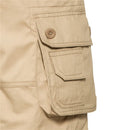 Men's Loose Fit Cargo Shorts with Multi Pockets and Button Closure