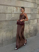 Women's Woven Shoulder Handbag with Top Handle and Flap Closure