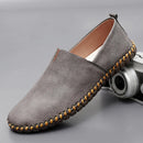 Men's Slip-On Casual Shoes with Stitch Detailing and Flexible Sole