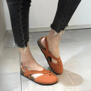 Women's Orthopedic Cross-Strap Closed Toe Slingback Sandals