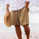 Men's Relaxed Fit Drawstring Casual Shorts with Pockets and Adjustable Waist
