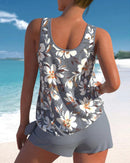 Women's Stylish Two-Piece Tankini Swimsuit Set
