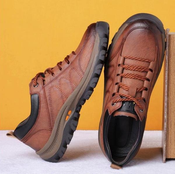 Men's Orthopedic Lace-Up Casual Shoes with Supportive Sole