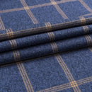 Men's Long Sleeve Checkered Shirt with Button Down Collar