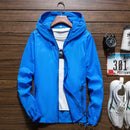 Men's Lightweight Waterproof Windbreaker Jacket with Hood
