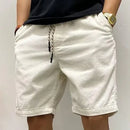 Men's Casual Drawstring Shorts with Pockets and Relaxed Fit Design