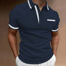Men's Slim Fit Polo Shirt with Contrast Trim